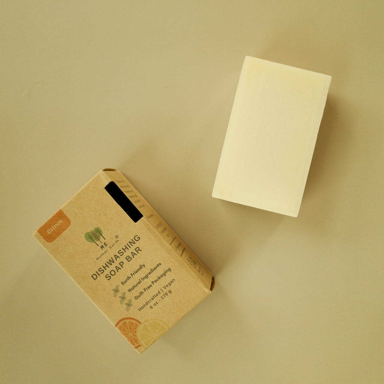 Zero Waste Dishwashing Soap Bar | Citrus