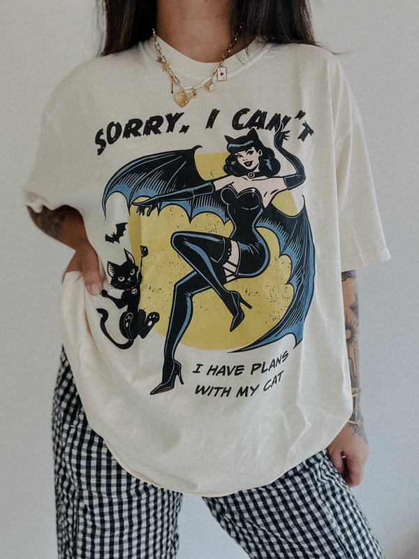 Sorry I Can't I Have Plans Halloween Tee