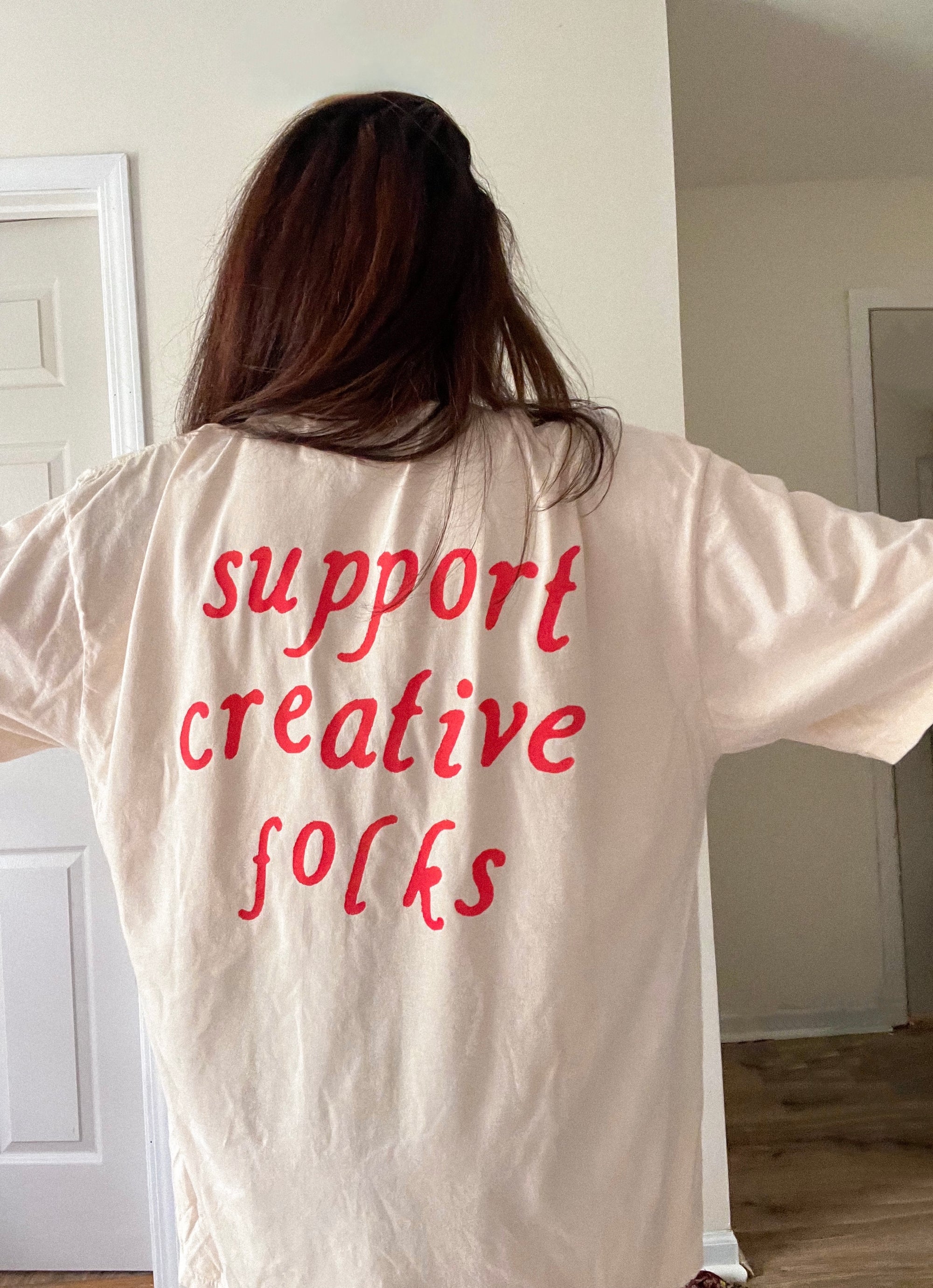Support creative folks tee