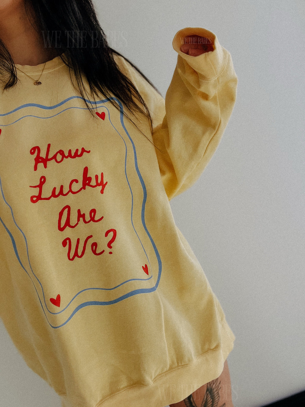 How Lucky Are We Vintage Crewneck