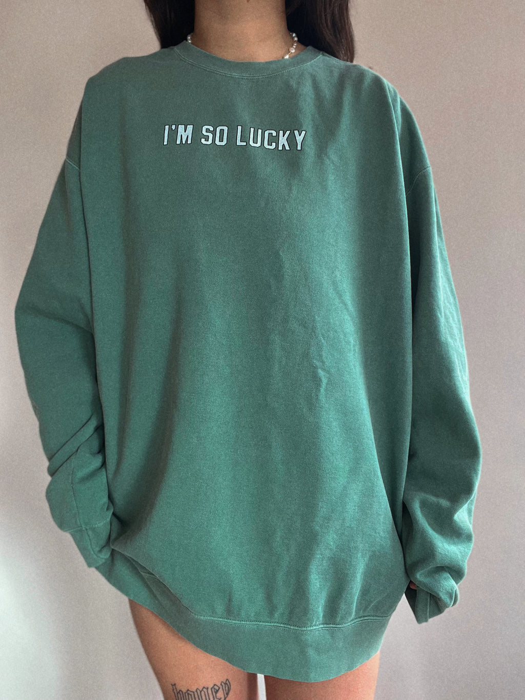 Lucky Lil' Thang Vintage Wash Crew