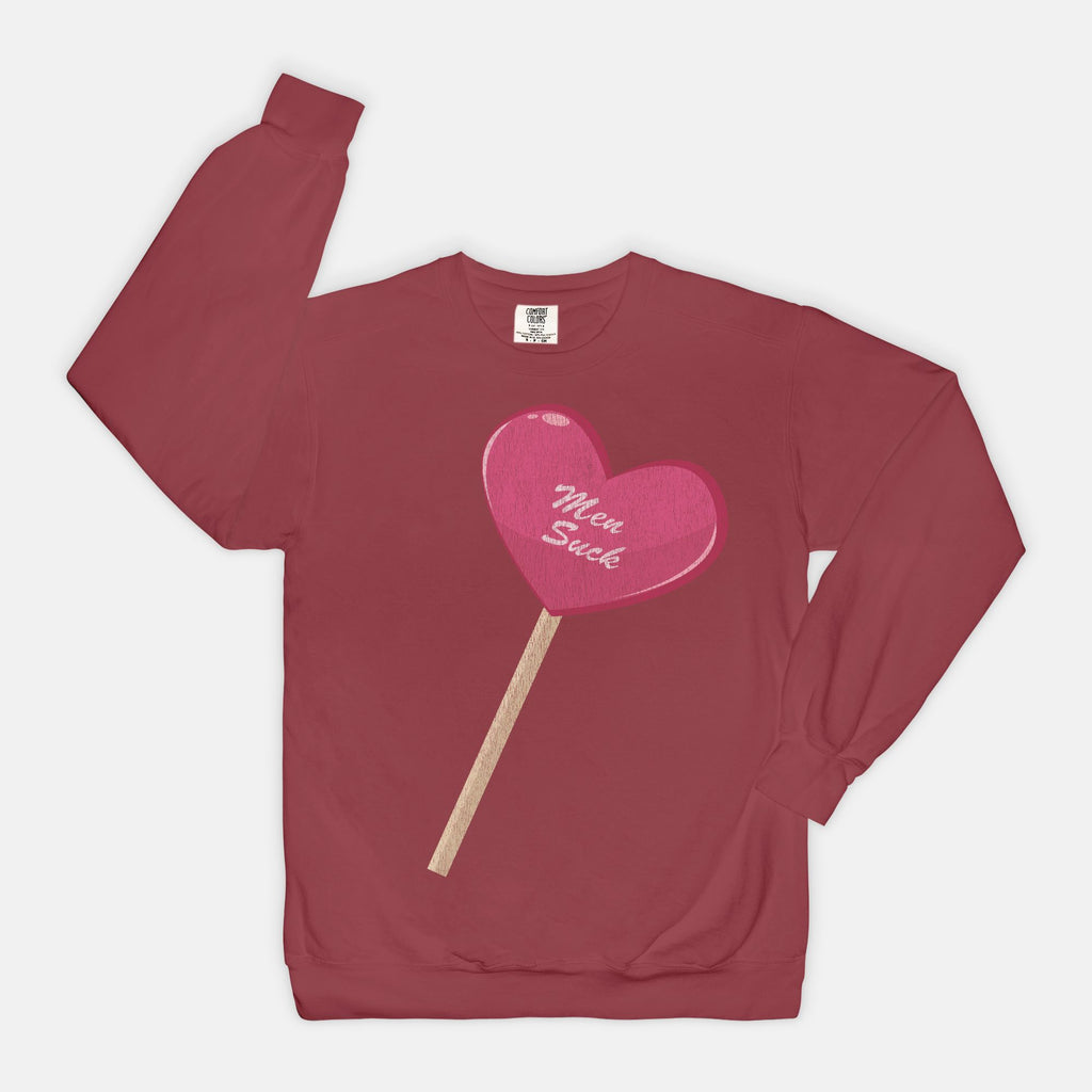 Men Suck Vintage Wash Crewneck