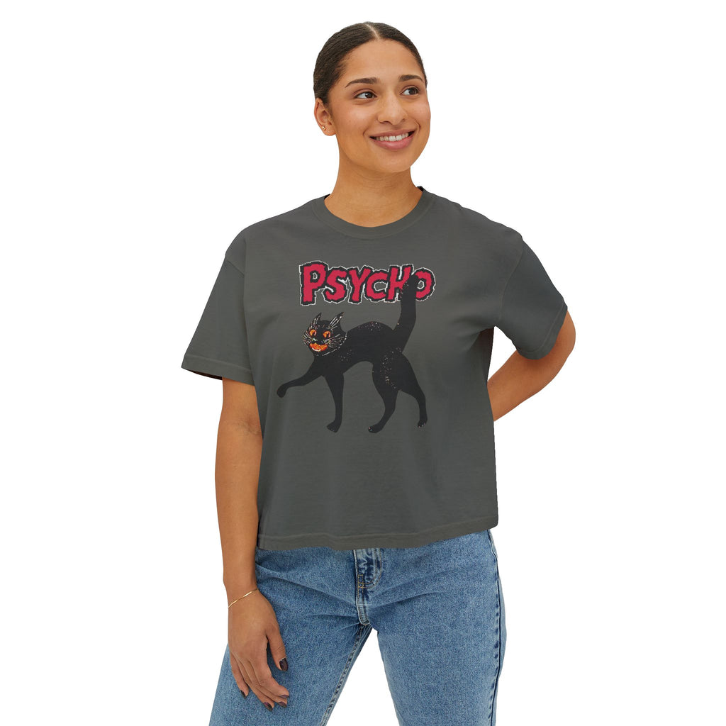 pyscho crop tee