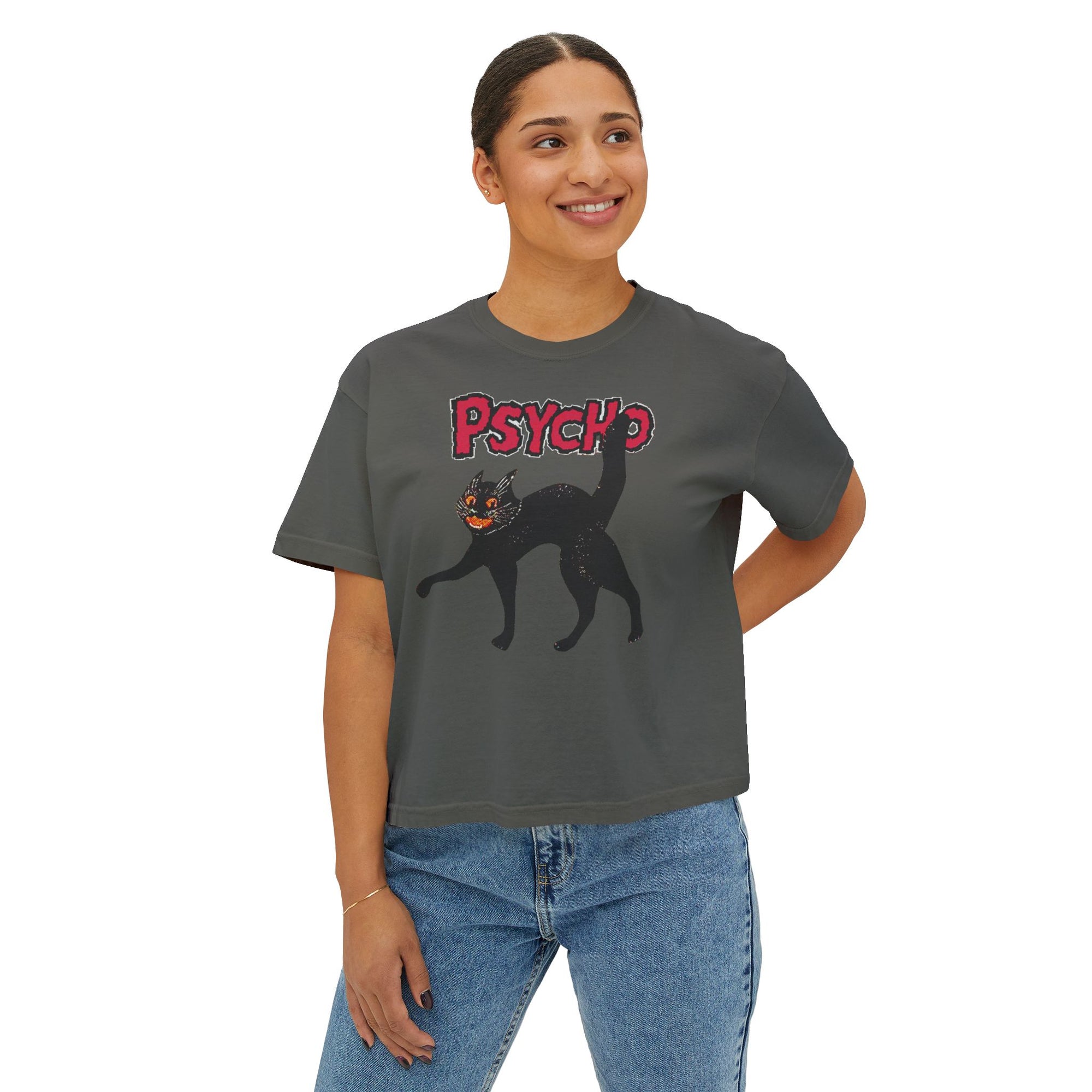 pyscho crop tee