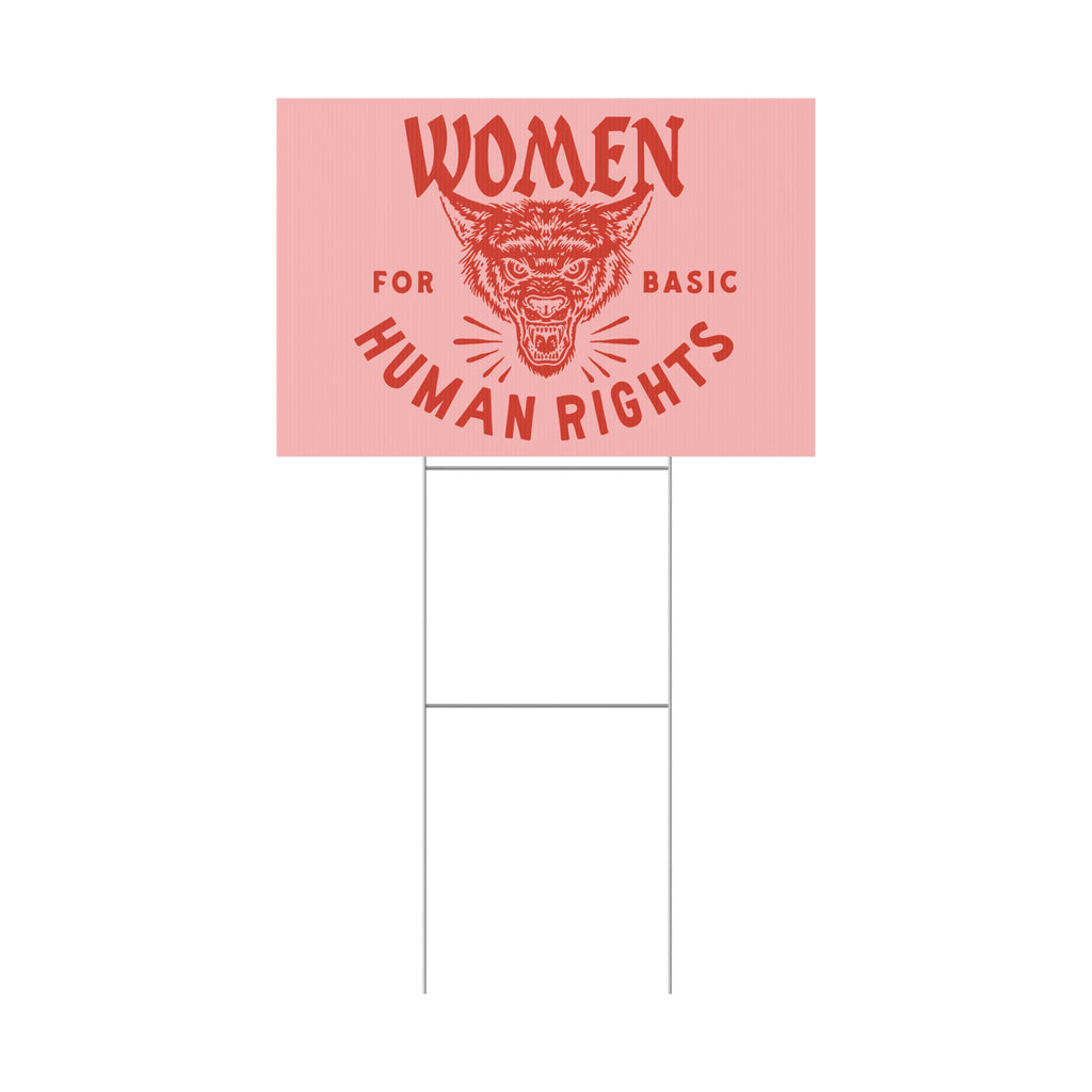 Women for basic human rights Yard Sign