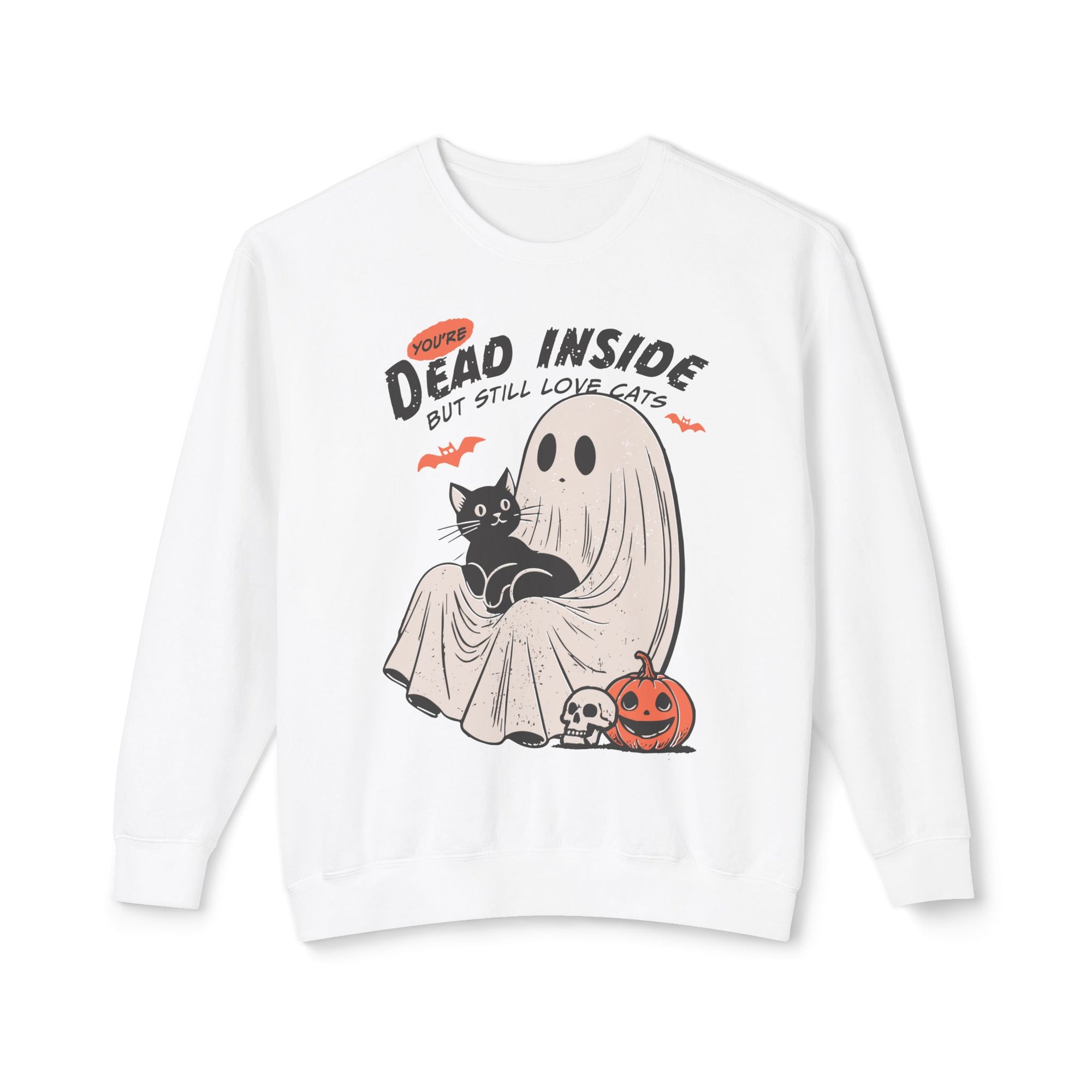 Dead Inside But Still Love Cats Crewneck