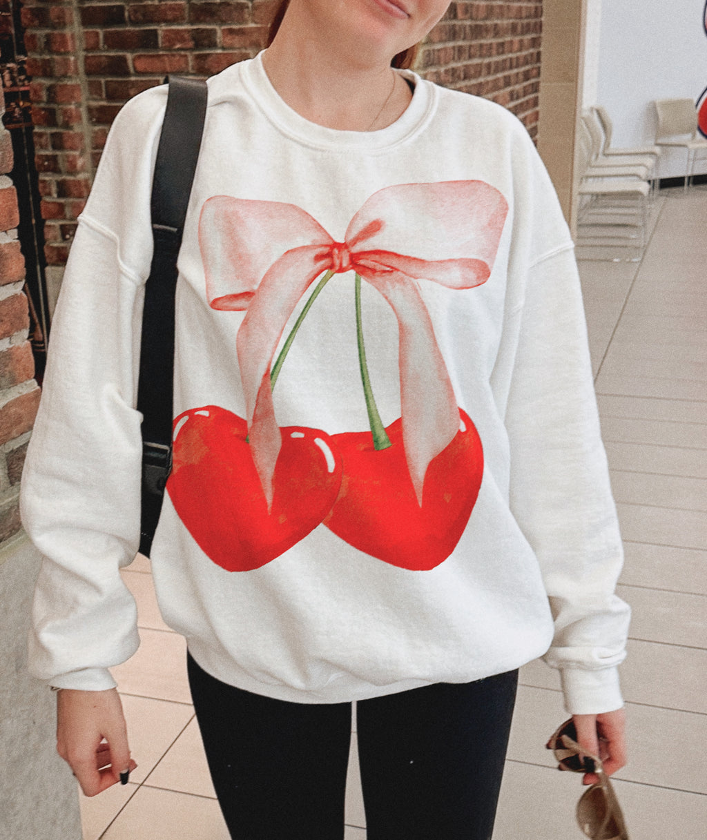 Cherry Hearts Crewneck