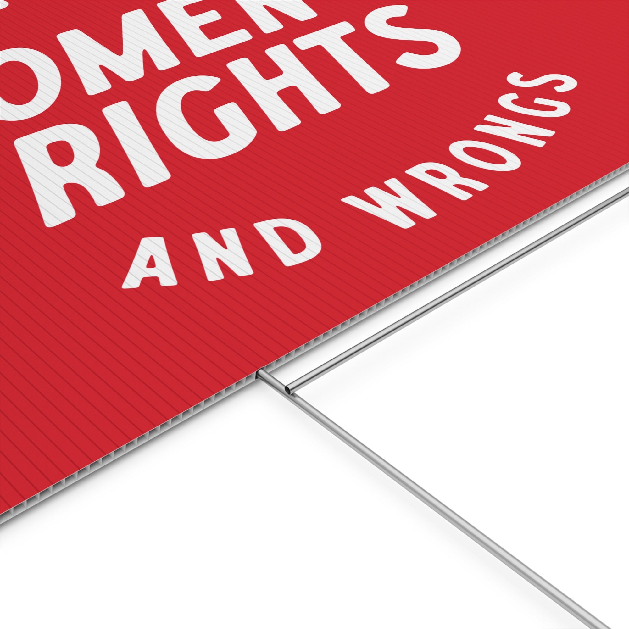 I support womens rights and wrongs sign