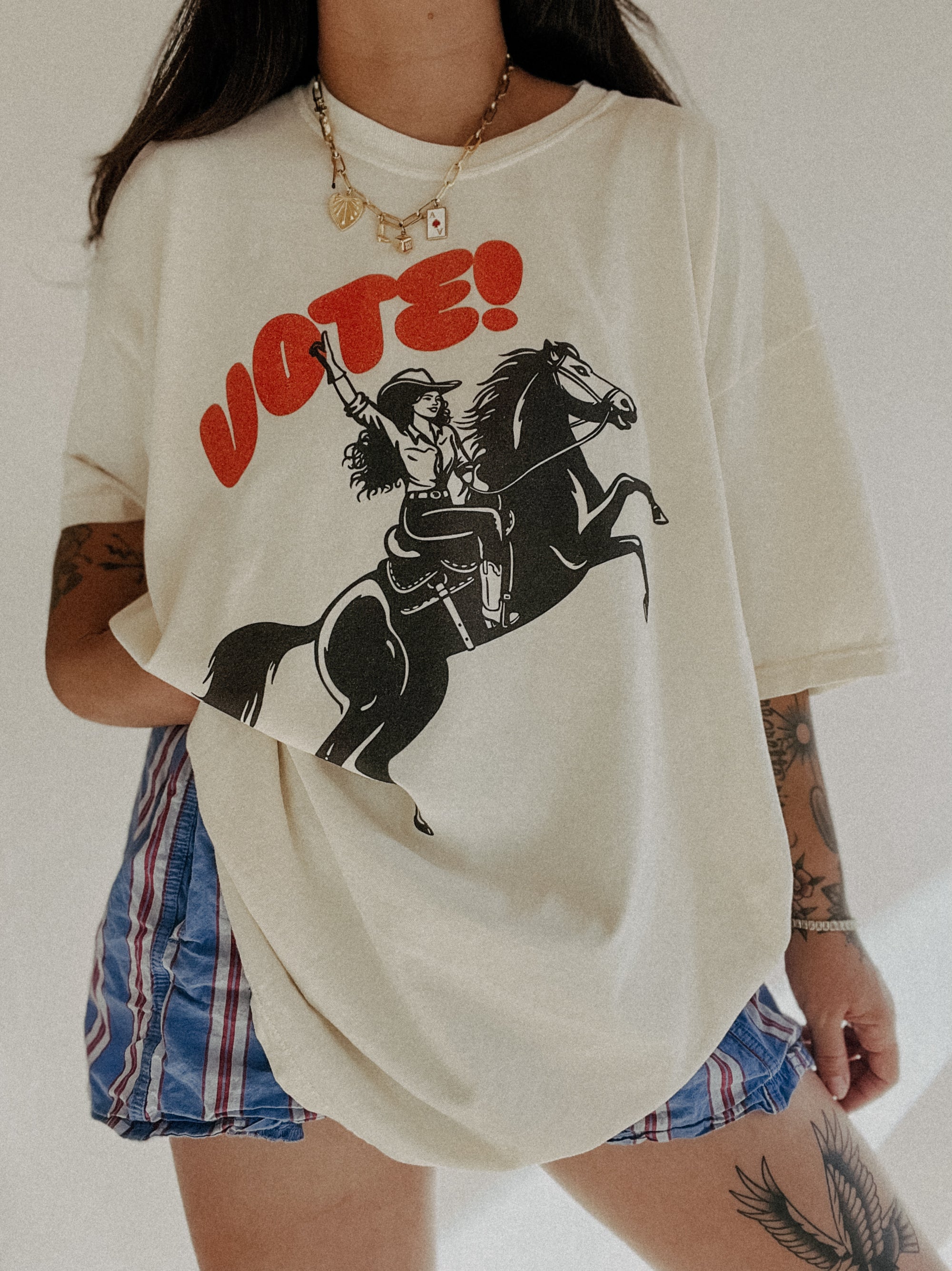 Vote Cowgirl Tee