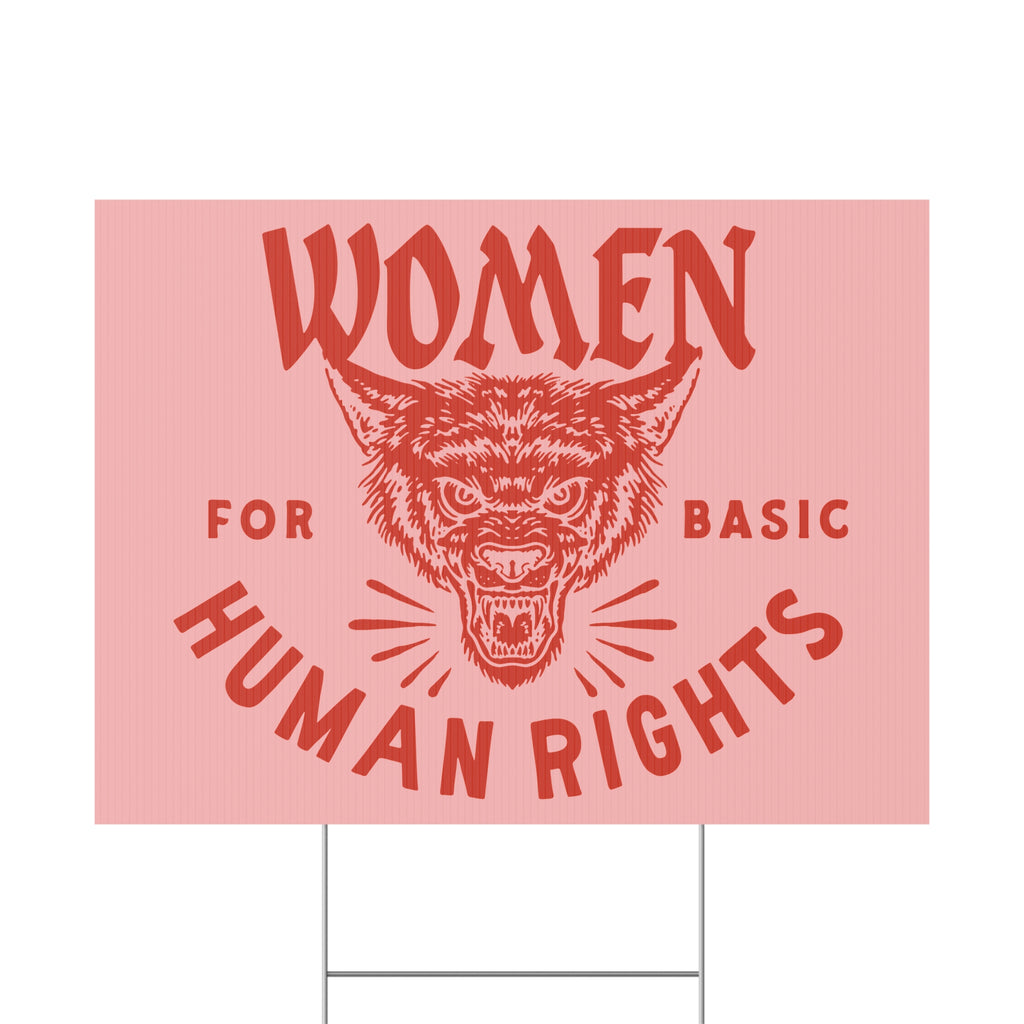 Women for basic human rights Yard Sign