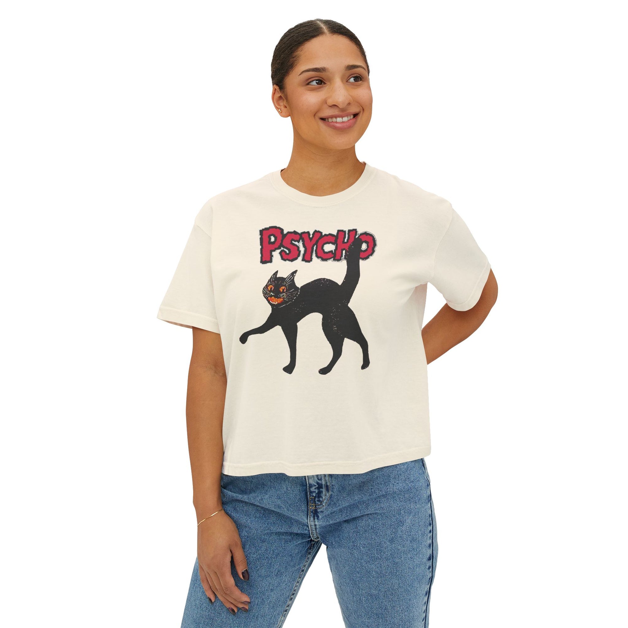 pyscho crop tee