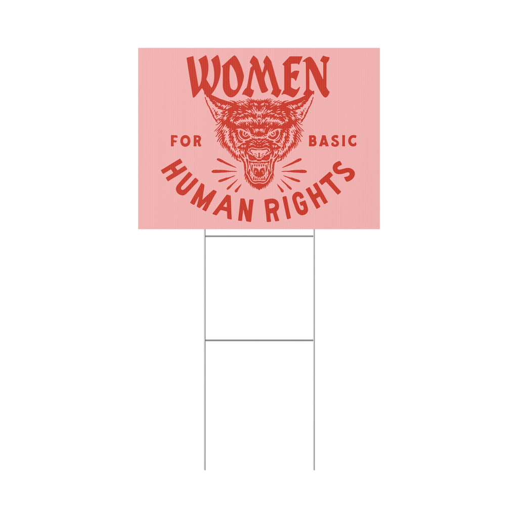 Women for basic human rights Yard Sign