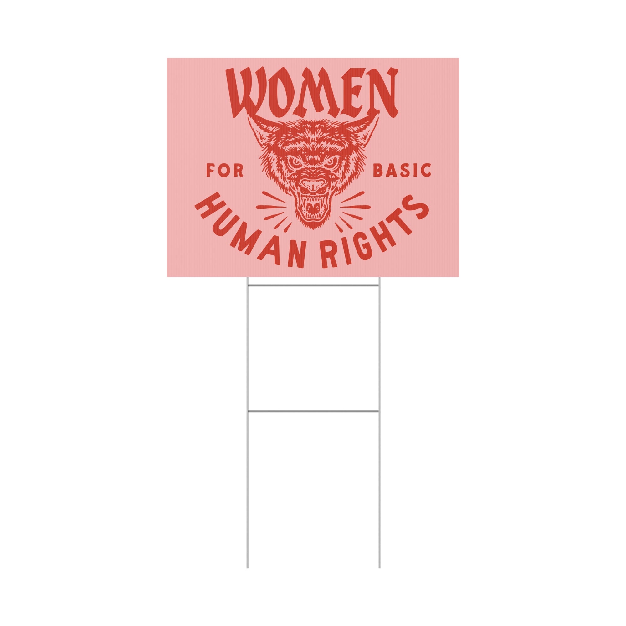 Women for basic human rights Yard Sign