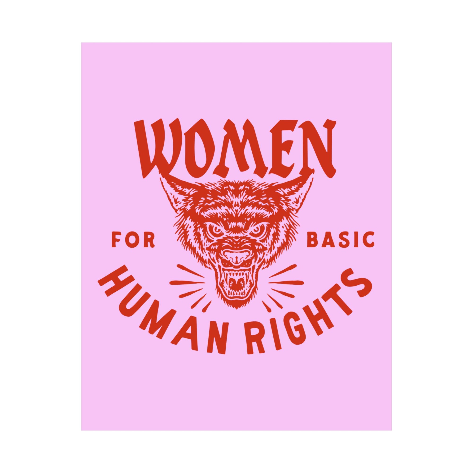 Women For Basic Human Rights Matte Poster