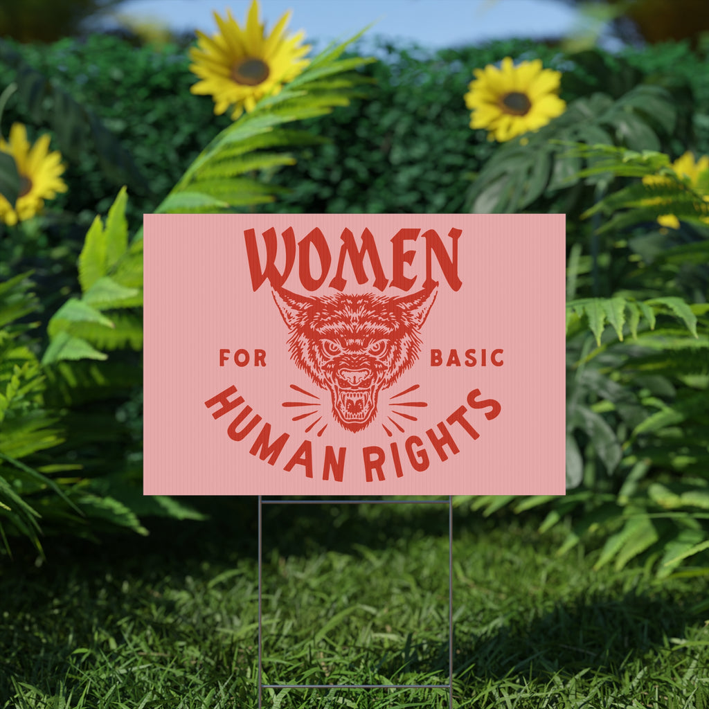Women for basic human rights Yard Sign