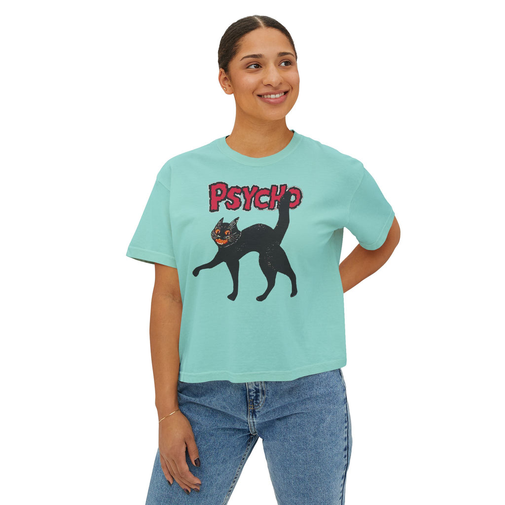pyscho crop tee
