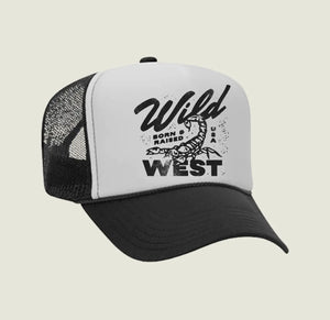 Wild Wild West Trucker Hat - Black/White