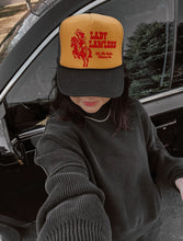 Load image into Gallery viewer, Lady Lawless Trucker Hat - Black/Gold
