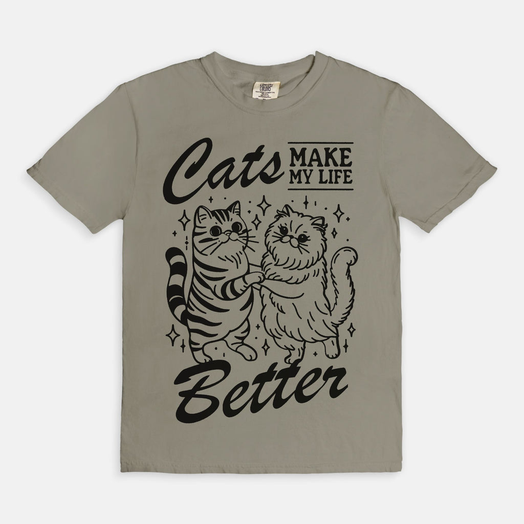 Cats Make Life Better Tee