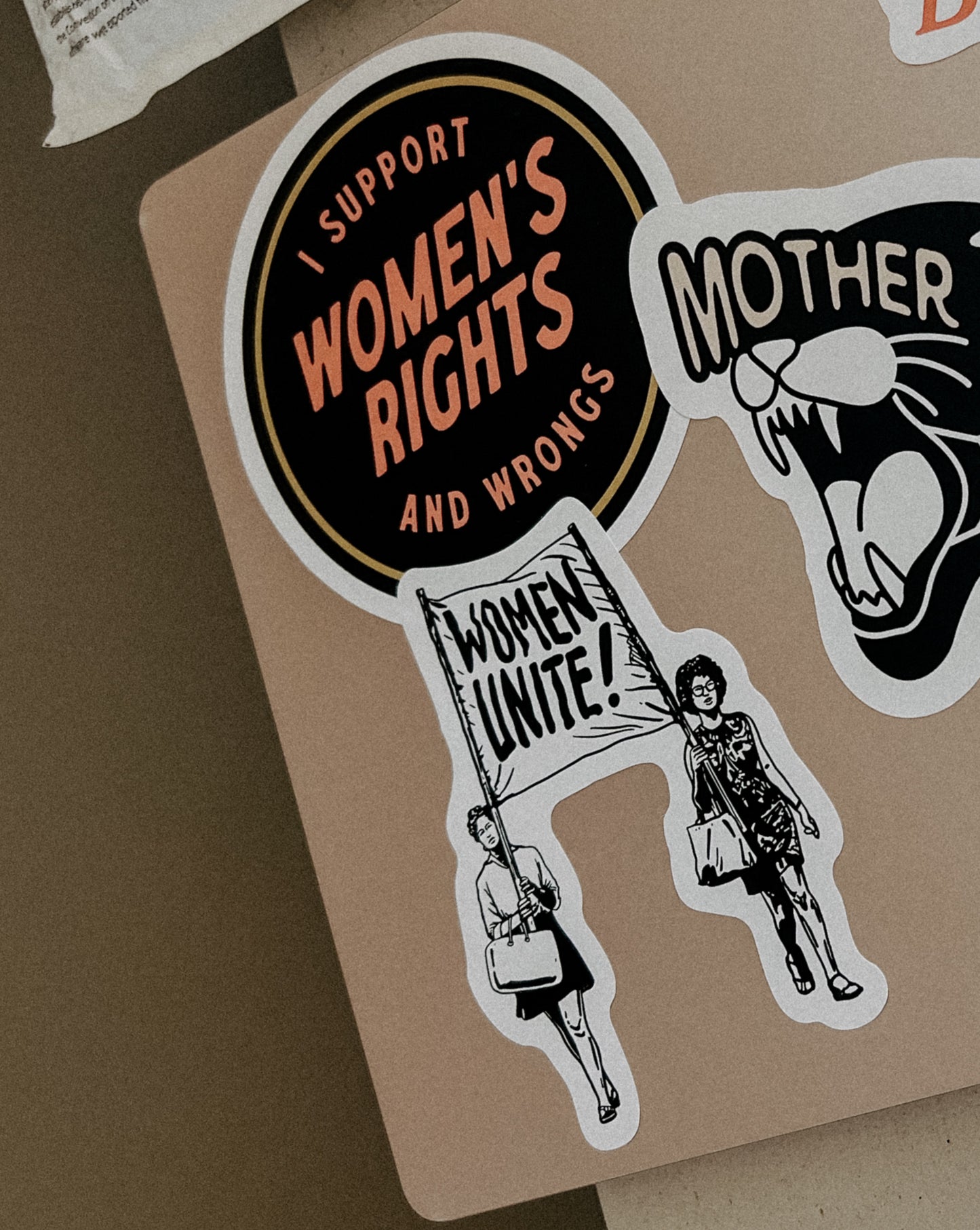 I Support Women's Rights and Wrongs Sticker