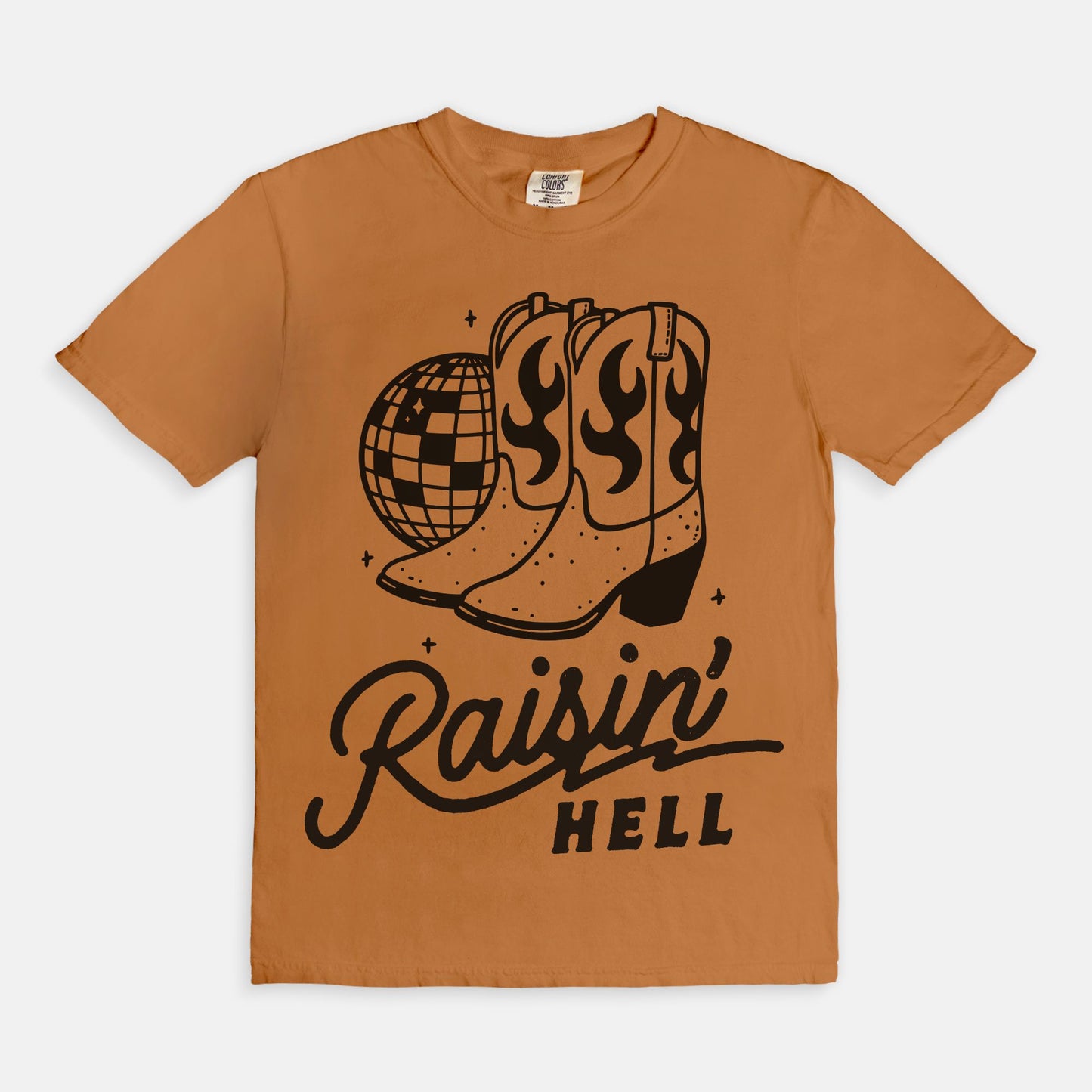 Raisin' Hell Disco Boot Tee