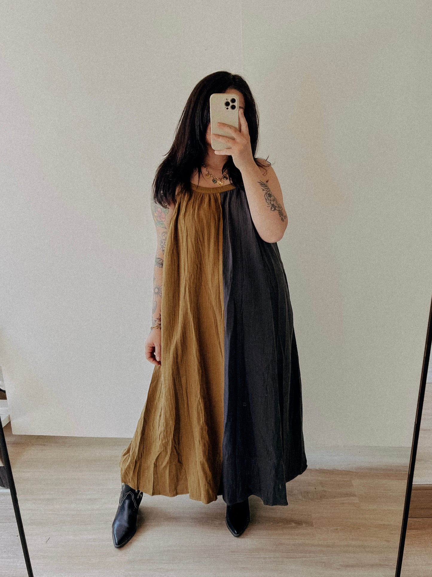 Aria Two Tone Maxi Dress