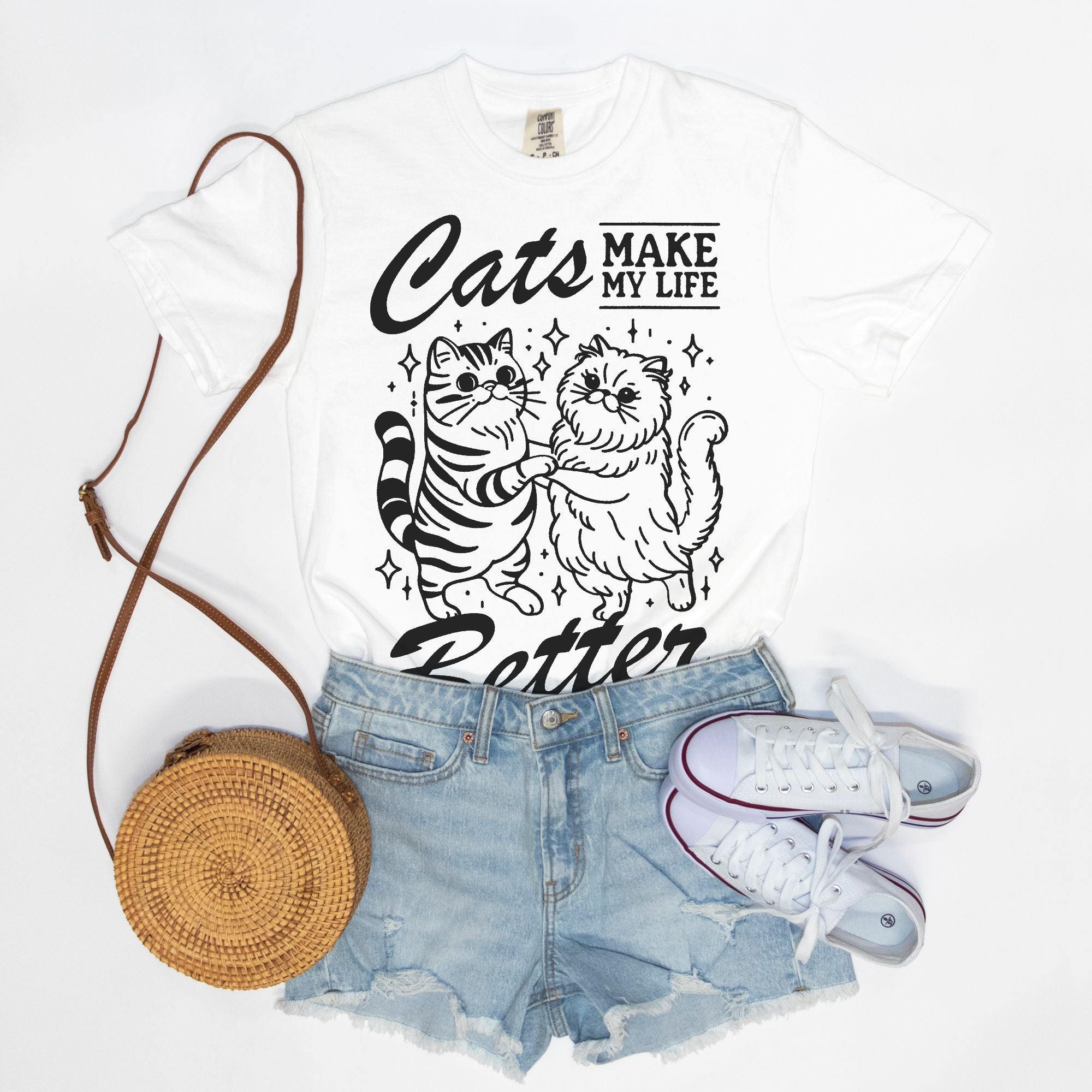 Cats Make Life Better Tee
