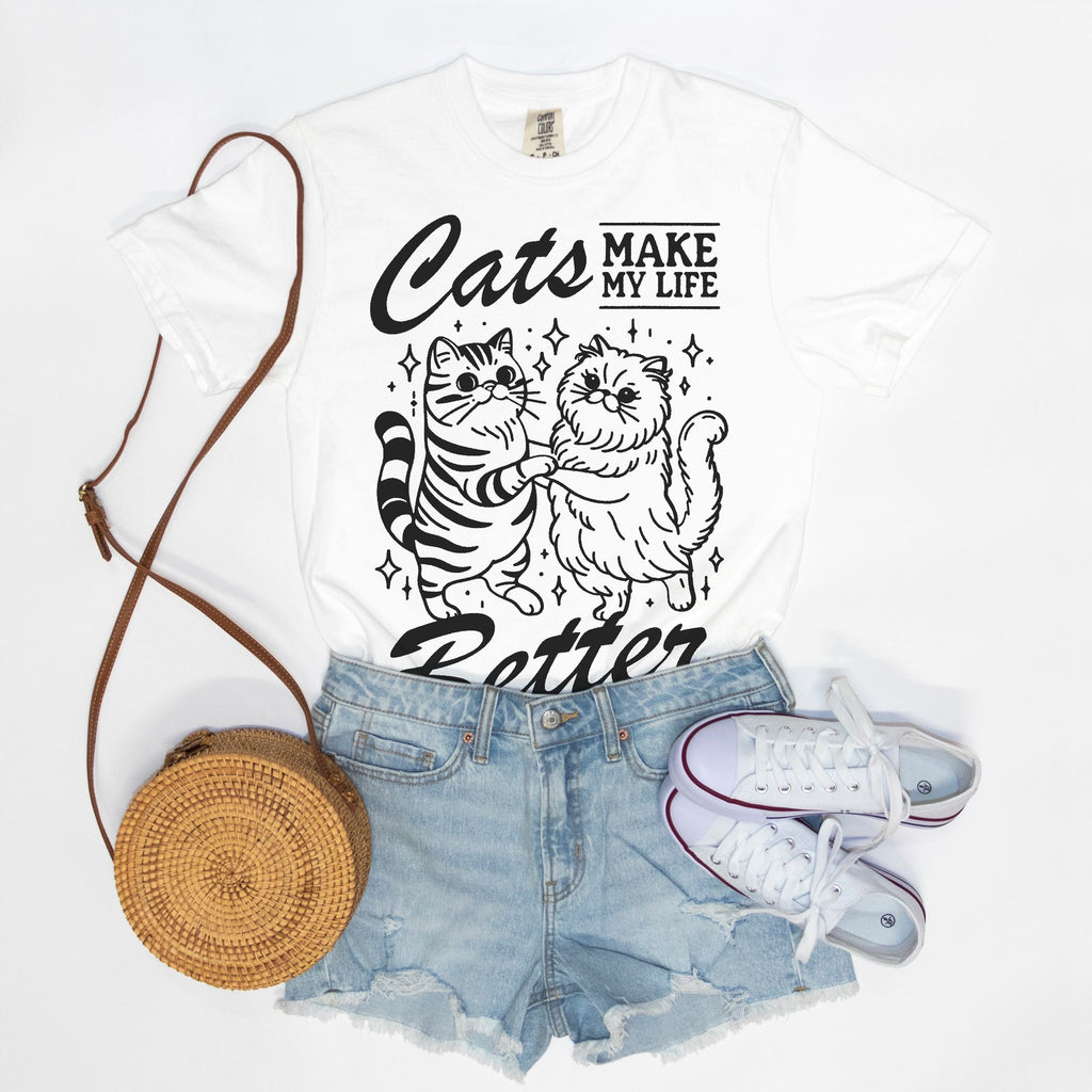 Cats Make Life Better Tee