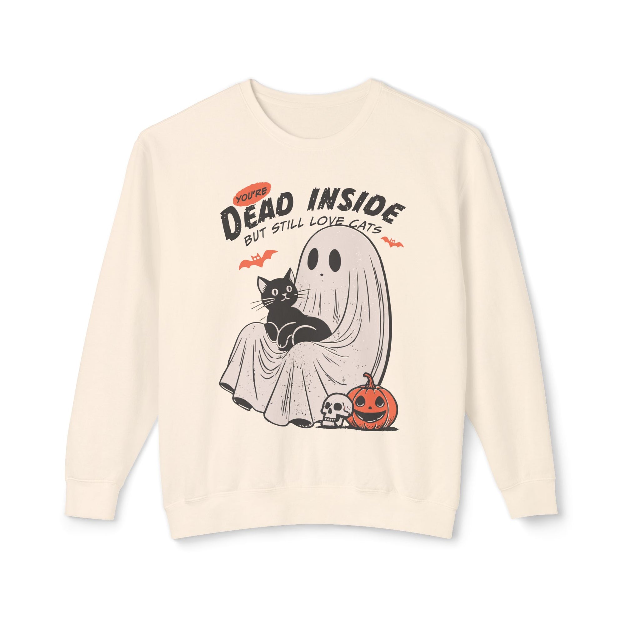 Dead Inside But Still Love Cats Crewneck