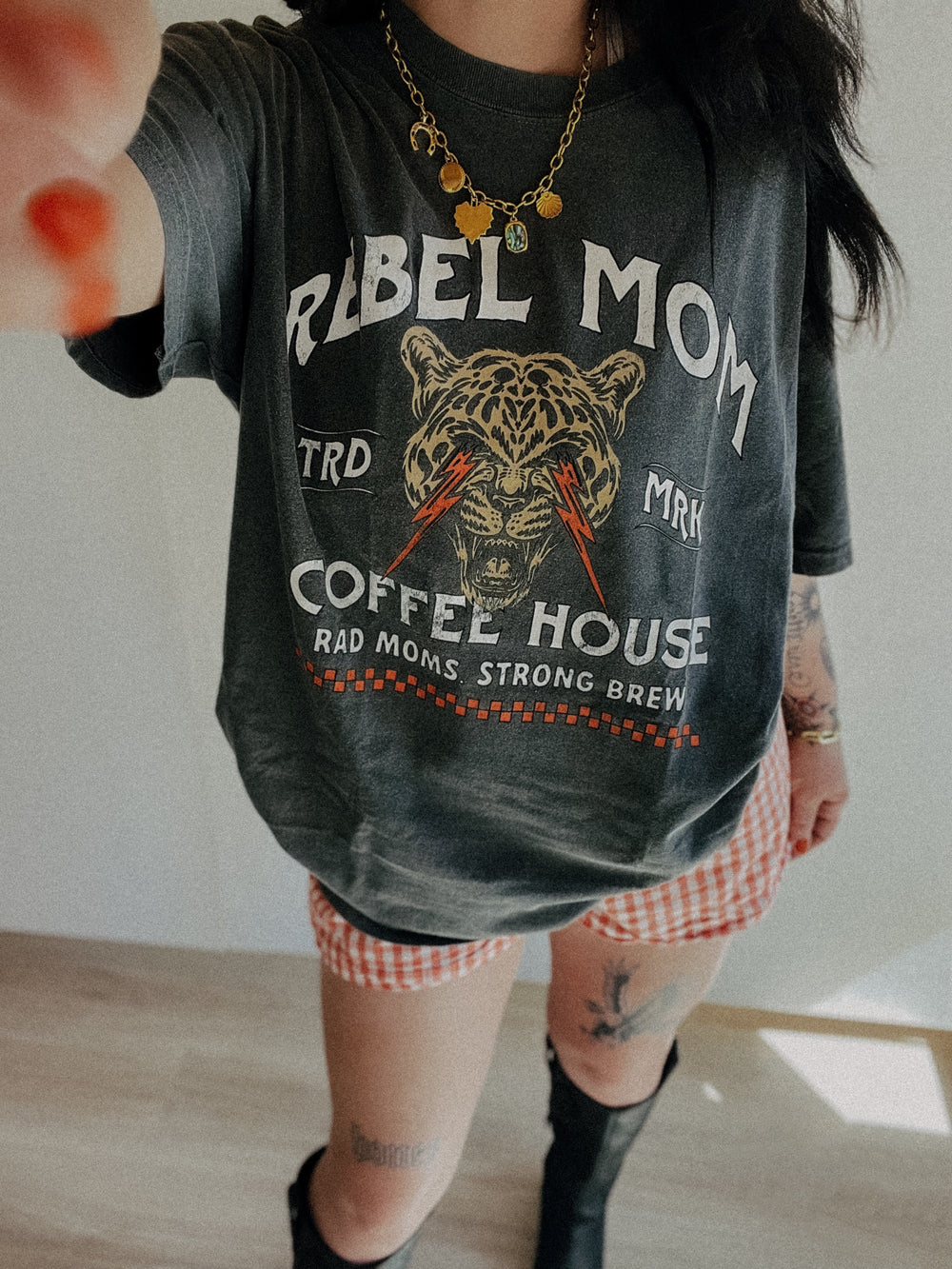 Rebel Mom Coffee House Tee