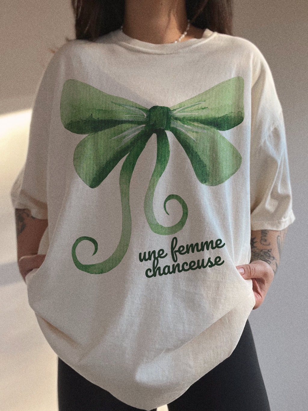 Lucky Lady Giant Bow Tee