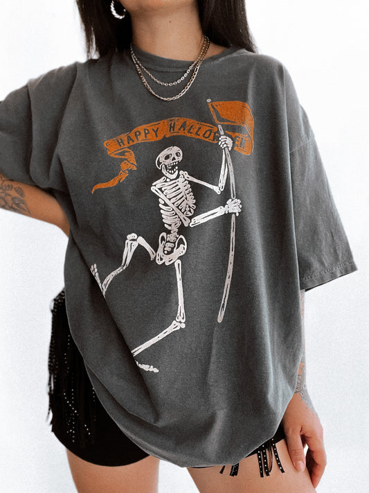 Happy Halloween Skelly Tee