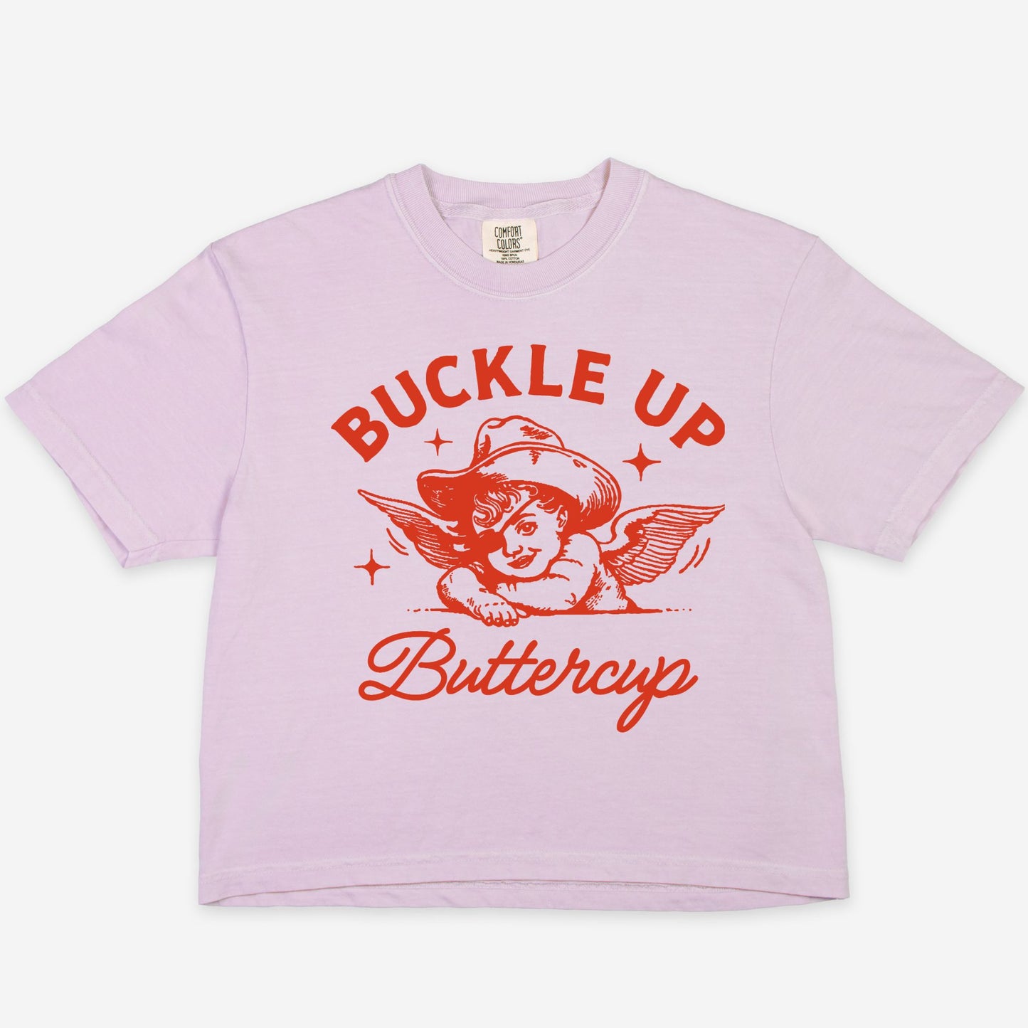 Buckle Up Buttercup Boxy Baby Tee