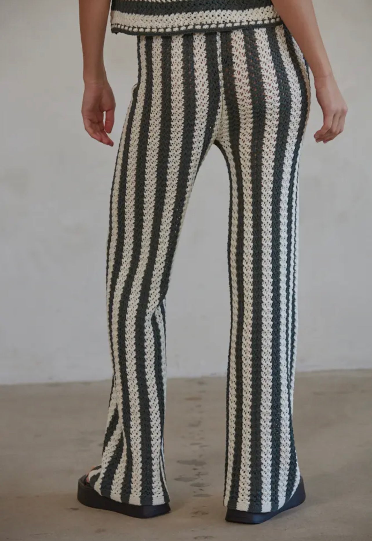 Libby Stripe Crochet Pants