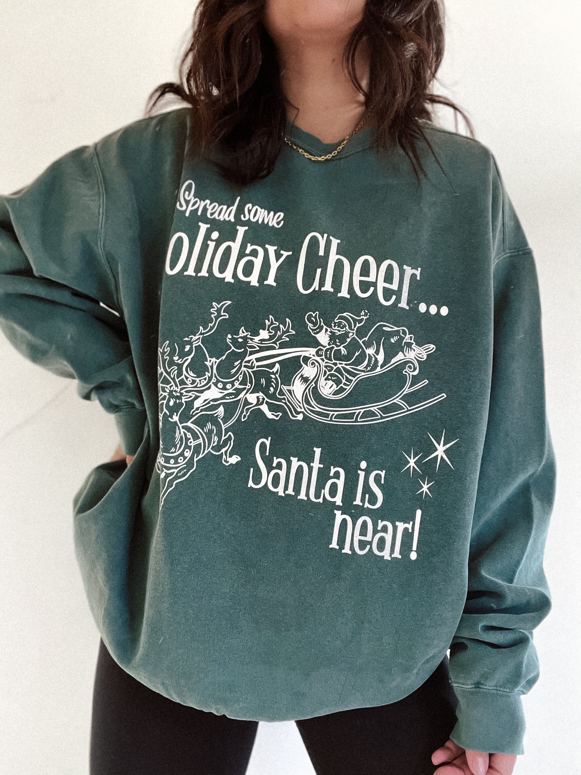 Spread Some Cheer Holiday Vintage Crew
