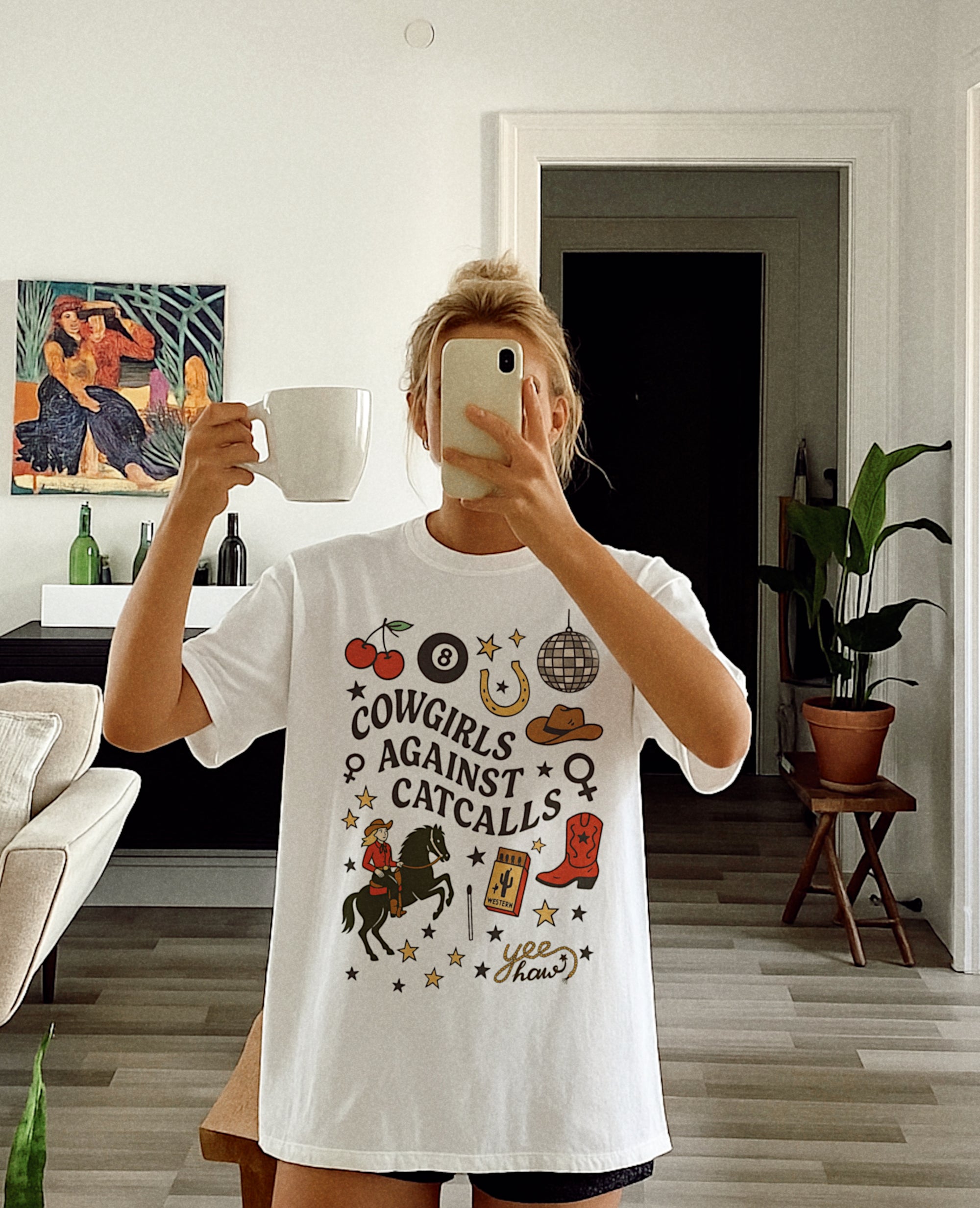 Cowgirls Against Catcalls Tee