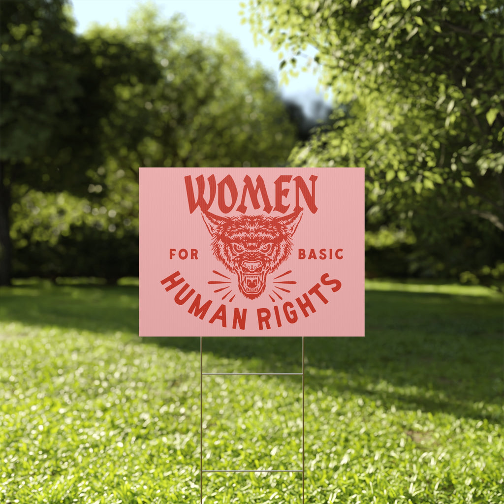 Women for basic human rights Yard Sign