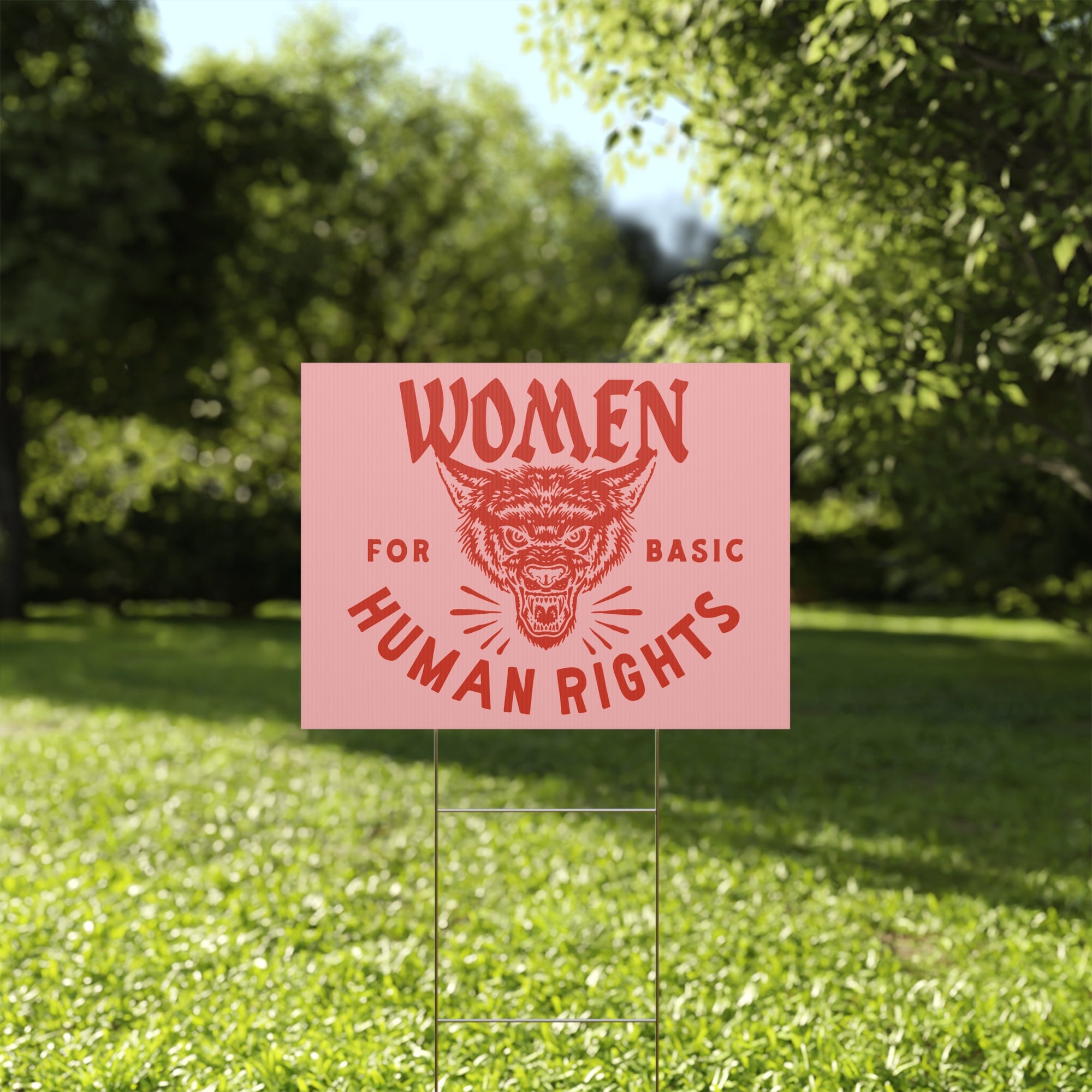 Women for basic human rights Yard Sign