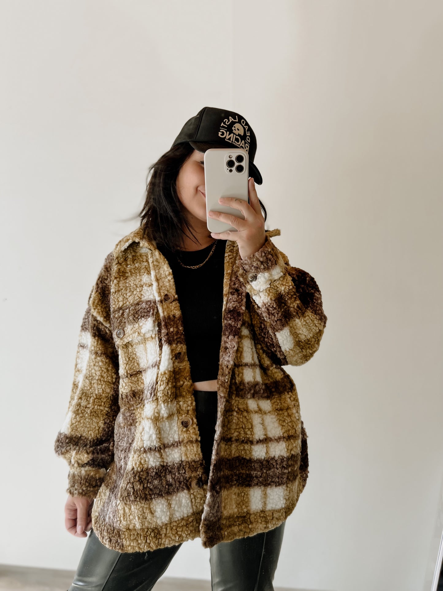 Knox Sherpa Plaid Jacket