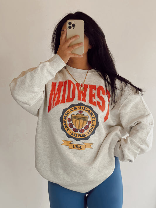 Midwest Crest Crewneck