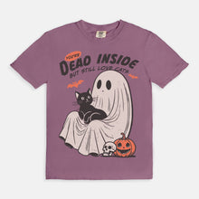 Load image into Gallery viewer, Dead Inside But Love Cats Halloween Tee
