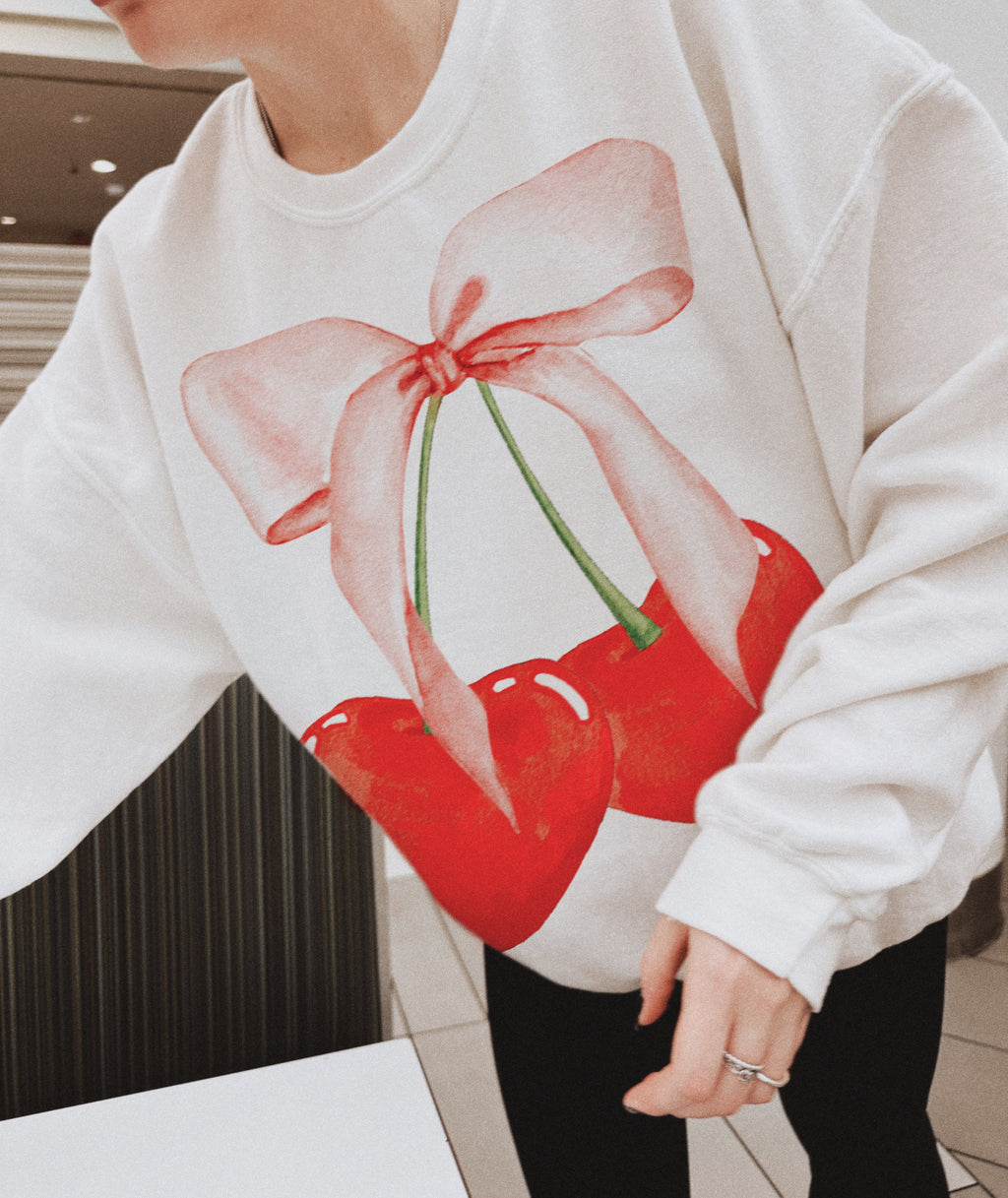 Cherry Hearts Crewneck