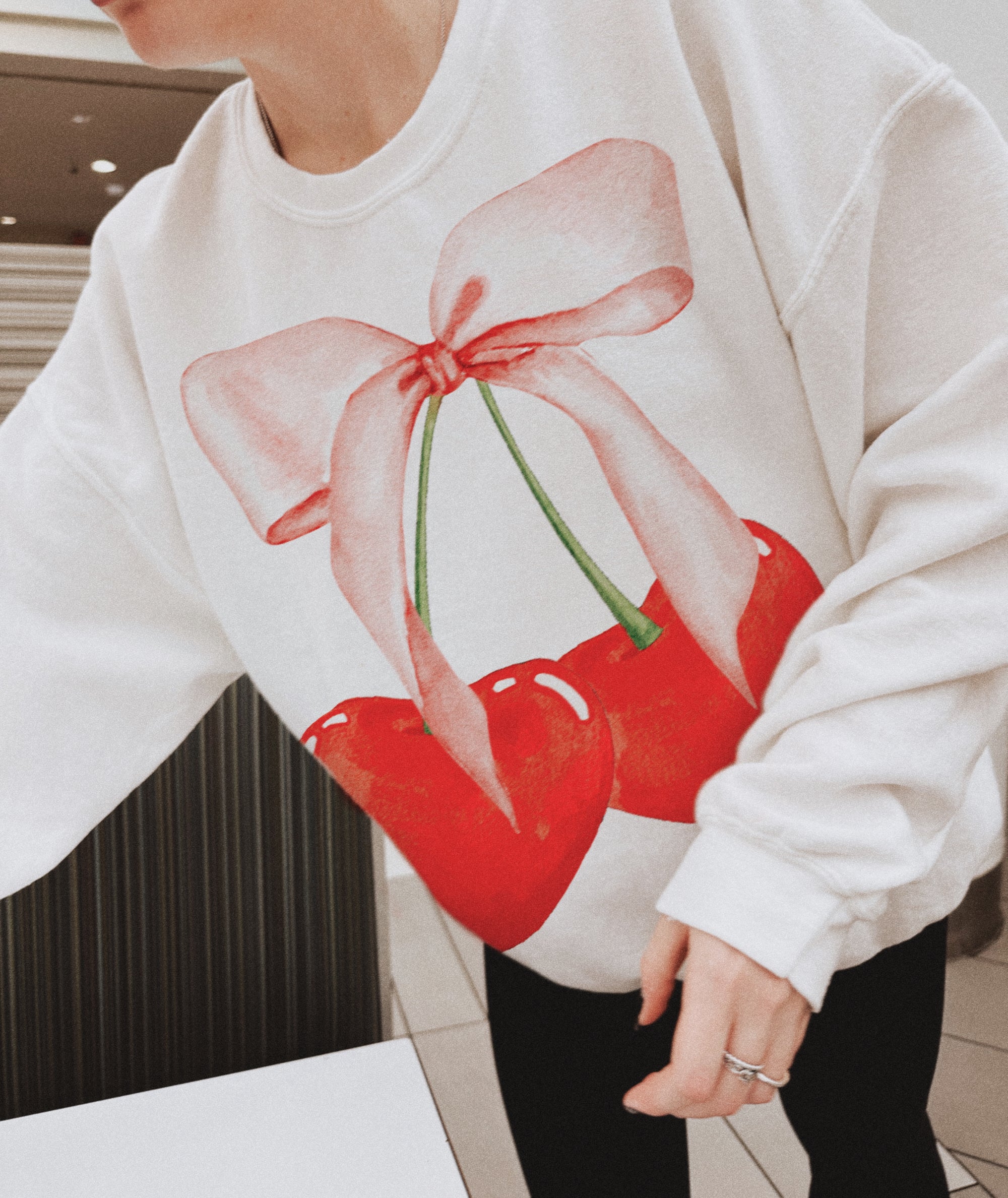 Cherry Hearts Crewneck