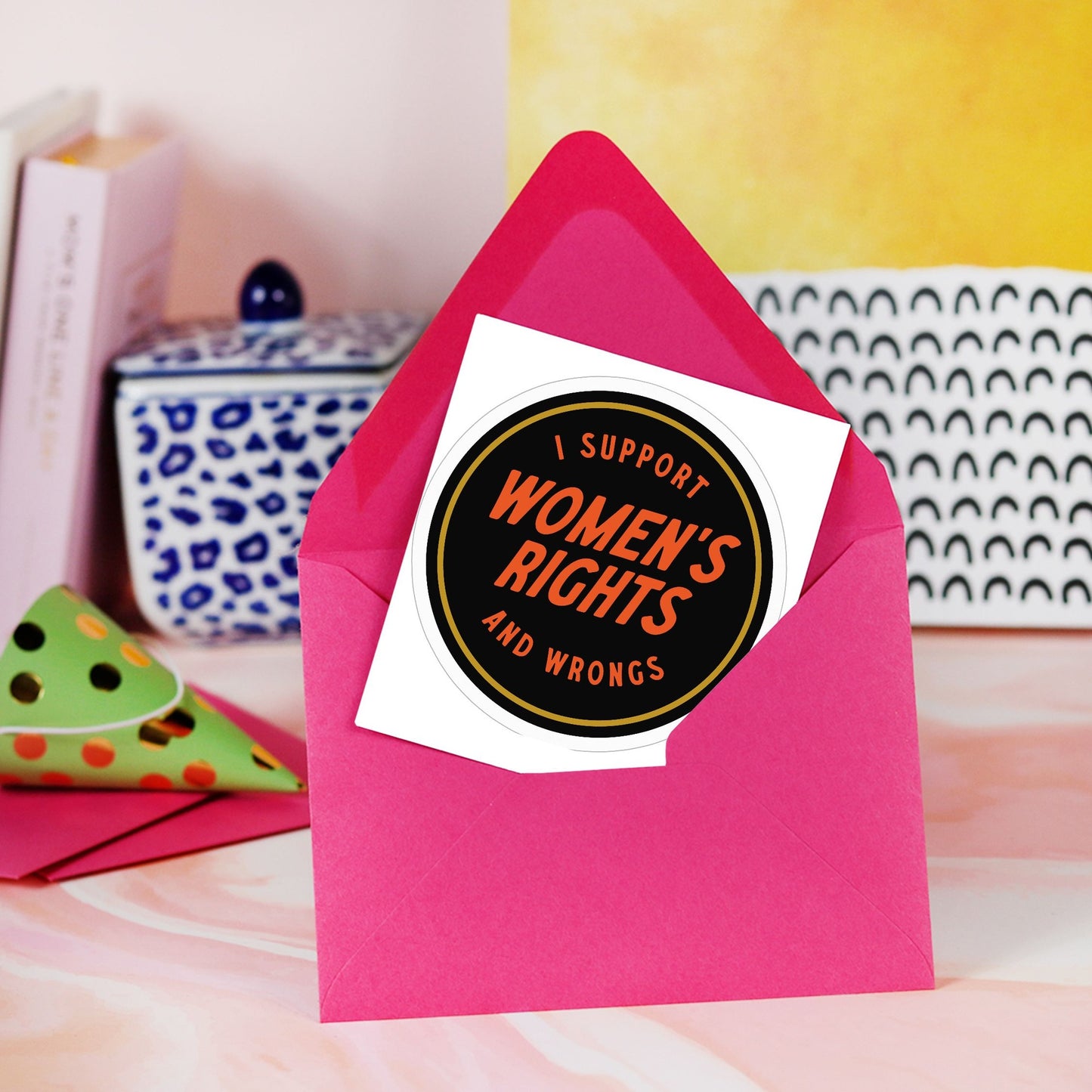 I Support Women's Rights and Wrongs Sticker – We The Babes
