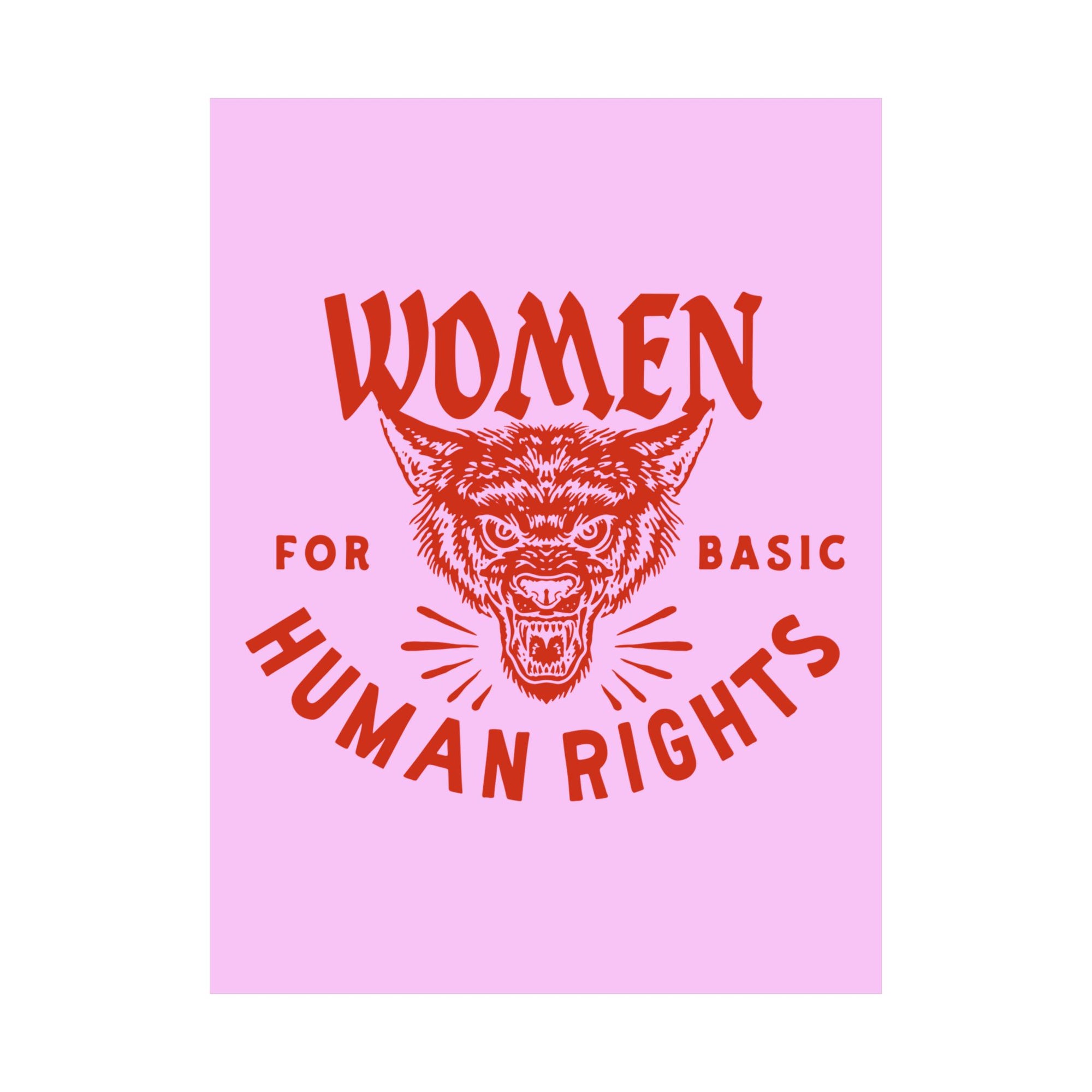Women For Basic Human Rights Matte Poster
