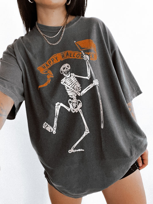 Happy Halloween Skelly Tee