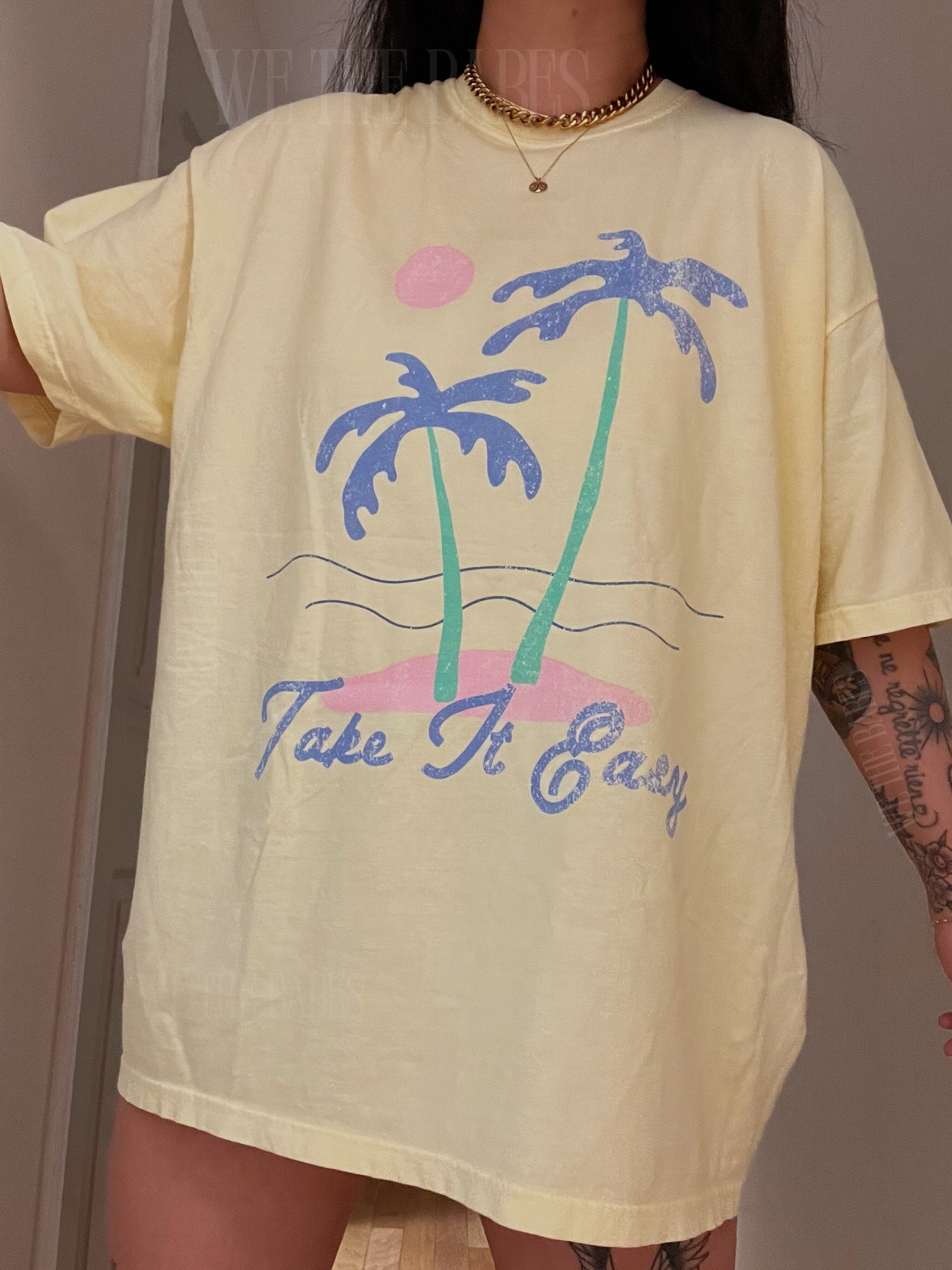 Take It Easy Palm Tee