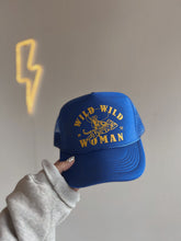 Load image into Gallery viewer, Wild Wild Woman Trucker Hat - Royal
