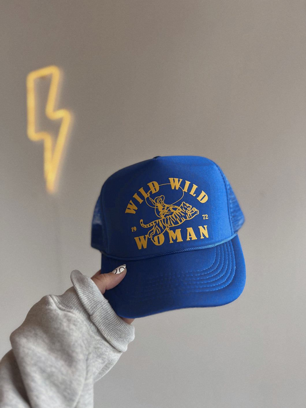 Wild Wild Woman Trucker Hat - Royal