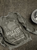 Self Love Disco Club Vintage Wash Crew